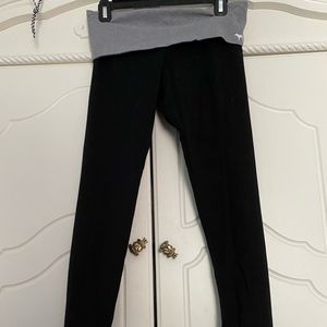 victoria secret pink black and gray leggings